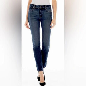 Fidelity Denim Oh Boy Boyfriend Jeans  - High Rise Dark Wash